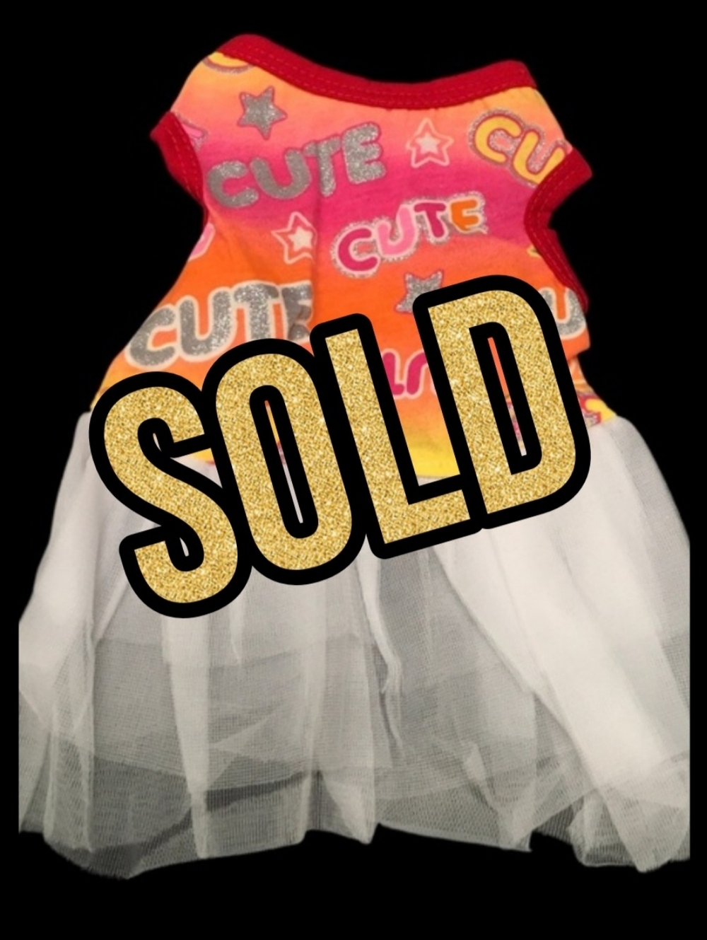 NEW Colorful Tulle Dog Dress (Size Small) 💖